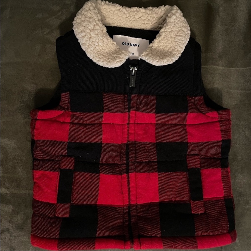 NWOT Toddler Plaid Vest
